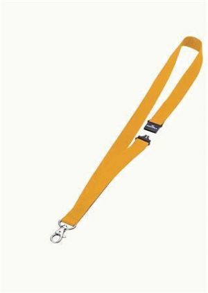 Šňůrka na krk, žlutá, s bezpečnostní pojistkou, DURABLE 813704