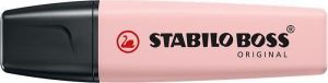 Zvýrazňovač "BOSS original NatureCOLORS Wildflowers", blush růžová, 2-5 mm, STABILO 70/128