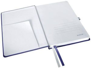 Zápisník "Style", titanově modrá, čtverečkovaný, A5, 80 listů, LEITZ