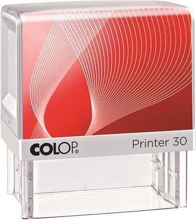 Razítko, COLOP "Printer IQ 30", bílé razítko - černý polštářek