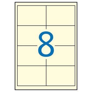 Etiketa, 97 x 67,7mm, krémová, 160ks/bal., APLI