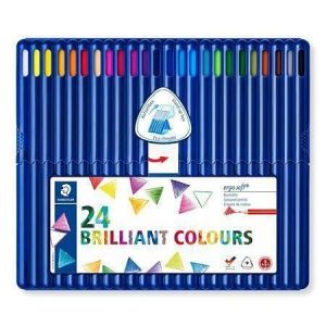 Barevné pastelky "Ergosoft 157", 12 barev, sada, trojhranné, STAEDTLER 157 SB24 13