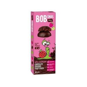 Ovocná pochoutka, jablko-malina v hořké čokoládě, 30 g, BOB SNAIL BS-4130