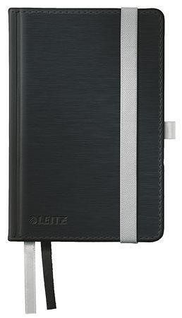 Zápisník "Style", saténově černá, čtverečkovaný, A6, 80 listů, LEITZ