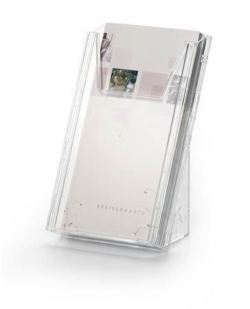 Držák na prospekty "Combiboxx M", transparentní, stolní i na zeď, 1/3 A4, DURABLE 859019