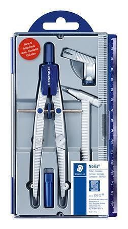 Kružítko "Noris 550 02", 4-dílná sada, vysoká přesnost, STAEDTLER 550 02