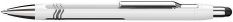 Kuličkové pero "Epsilon Touch", bílá-stříbrná, 0,7mm, stiskací mechanismus, sytlus, SCHNEI