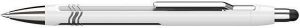 Kuličkové pero "Epsilon Touch", bílá-stříbrná, 0,7mm, stiskací mechanismus, sytlus, SCHNEI