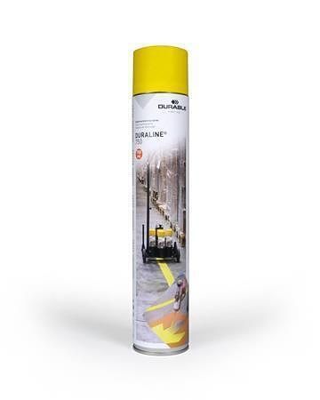 Značkovací sprej na podlahu "Duraline 750", žlutá, DURABLE 114004