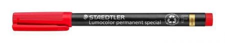 Permanentní popisovač "Lumocolor Special 319 F", červená, 0,6mm, STAEDTLER