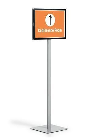 Informační stojan "INFO STAND BASIC", antracitově-šedá, A3, DURABLE 501357