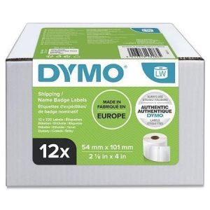 Etikety pro tiskárnu LW, bílá, 101 x 54 mm, 220 ks/role, 12 rolí, DYMO S0722420