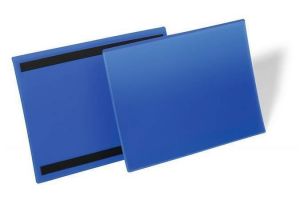 Logistická kapsa, tmavě modrá, A4, horizontální, magnetická, 50 ks/balení, DURABLE 174107