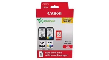 PG-575XL / CL-576XL Inkjet cart. pro Pixma TR4750i + fotografický papír, černá / barevná, 
