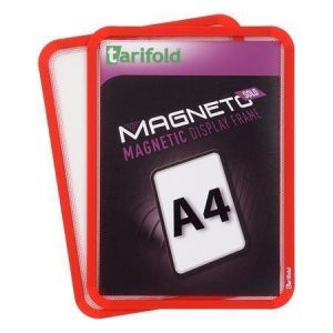 Prezentační kapsa "Magneto Solo", červená, magnetická, A4, TARIFOLD