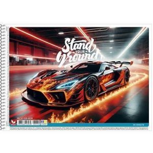 Skicák, náčrtník "Stand your Ground", mix motivů, A4, 30 listů, 120 g, SHKOLYARYK PB-SC-03