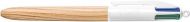 Kuličkové pero "4 Colours Wood Effect", čtyři barvy, 0,32 mm, zatahovací, BIC 508964