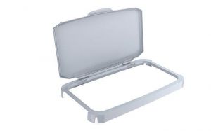 Výklopné víko k odpadkovému koši 60 l "DURABIN", šedá, plast, DURABLE 1800500050