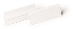 Logistická kapsa "HARD COVER", transparentní, 100 x 38 mm, horizontální, samolepicí, DURAB