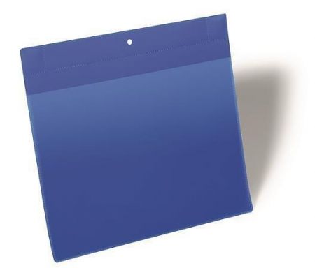 Logistická kapsa "Neodym", tmavě modrá, A4, horizontální, neodymová magnetická, DURABLE 17
