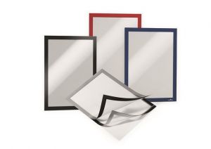 Prezentační rám "DURAFRAME", červená, A4, samolepicí, DURABLE 489903