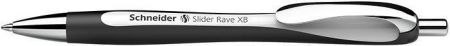Kuličkové pero "Slider Rave XB", bílo - černá, 0,7 mm, stiskací mechanismus, 5 ks, SCHNEID