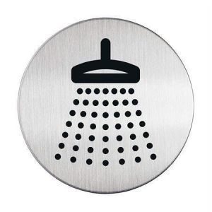 Piktogram "Sprcha", samolepicí, nerez, DURABLE 493823