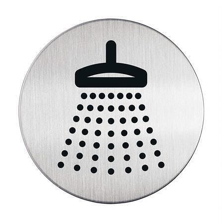 Piktogram "Sprcha", samolepicí, nerez, DURABLE 493823