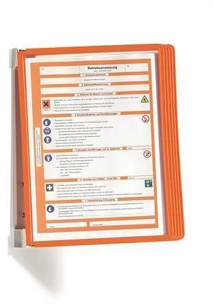 Prezentační kapsa "VARIO® WALL 5", oranžová, nástěnná, 5 kapes, DURABLE