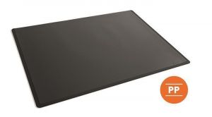 Podložka na stůl, černá, 53 x 40 cm, s transparentní vrchní fólií, 5 ks, DURABLE 722201