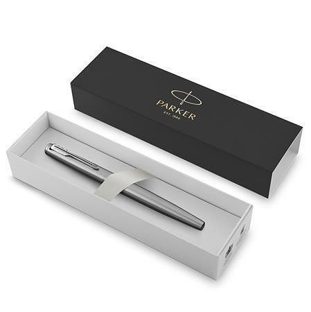 Plnicí pero "Royal Jotter", modrá, stříbrné tělo, stříbrný klip, PARKER 2030946