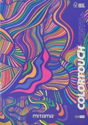Sešit "Color Touch", A4+, čtverečkovaný, 52+2 listů, fialová mramorová, MITAMA 62173-90143