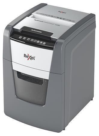 Skartovací stroj "Optimum AutoFeed+ 100M", mikrokonfety, 100 listů, REXEL 2020100MEU