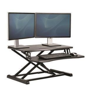 Sedící - stojící pracovní stanice "Corsivo™", černá, FELLOWES