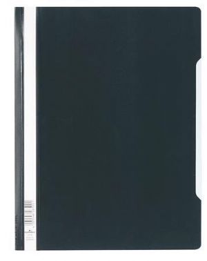 Desky s rychlovazačem, černá, PP, A4+, 50 ks/balení, DURABLE 257001