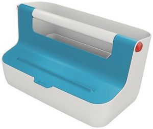 Přenosný box "Cosy", modrá, s organizérem, LEITZ 61250061