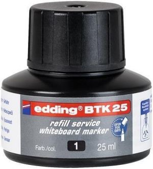 Náplň do popisovače na bílou tabuli a flipchart "BTK 25", černá, EDDING