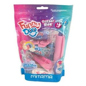 Modelína FUNNY DOO, sada „Glitter bag“, + formy + nástroje, MITAMA 63864