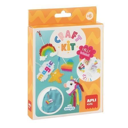 Kreativní sada na výrobu klíčenek "Craft Kit", Unicorn, zažehlovací korálky, APLI Kids 205