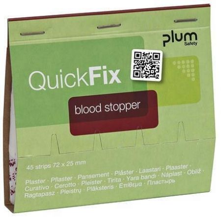 Náhradní náplasti "Quick Fix", hemostatická, 45 ks, PLUM PL5516