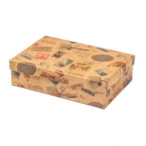 ARGUS Dárková krabice natur kraftový papír 25390159