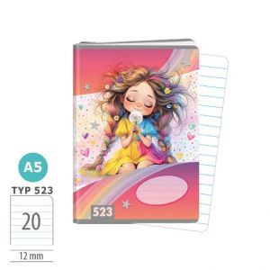 ARGUS Sešit A5 TYP 523 Rainbow Ella 15930426