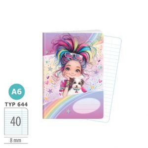 ARGUS Sešit A6 TYP 644 Rainbow Ella 1598042601