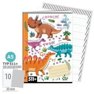 ARGUS Sešit A5 TYP 511+ Dinosauři 1586042501