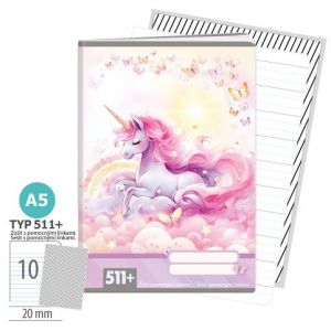 ARGUS Sešit A5 TYP 511+ Jednorožec 1586042701