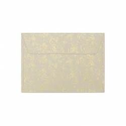 Obálka C6 11,4x16,2cm metalická zlatá růže 1KS