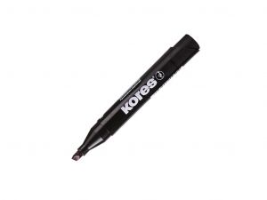 KORES K-MARKER Permanentní popisovač, zkosený hrot 3-5 mm, černý 