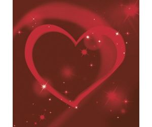 Ubrousky DAISY L (20ks) Red Neon Hearts