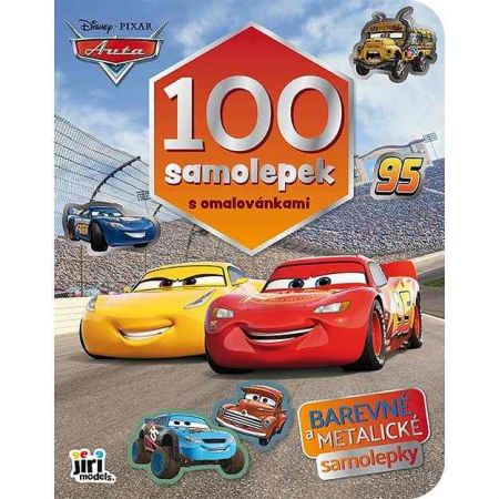 100 samolepek s omalovánkami Auta