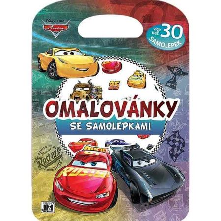 Omalovánky se samolepkami Auta